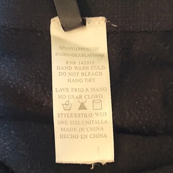 New Mix Fleece Lined Legging, Size L, Jet Black - Picture 5 of 5